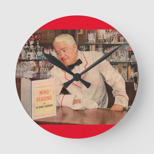 心読バー ラウンド壁時計 (正面)