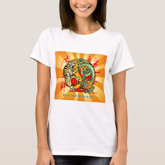 心身は1つです Tシャツ (正面)