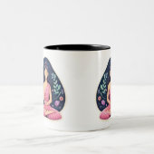 心遣いと瞑想 ツートーンマグカップ (中央)