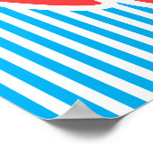 心配が少なく夏が増える（風景版） ポスター (角)