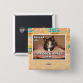 心配した子猫 缶バッジ (正面&裏面)