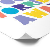 心配しているバスルーム遠くにのサインを洗う ポスター (角)