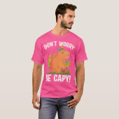 心配しないでキャピーおもしろいデントCapybara恋人Pu Tシャツ (正面フル)