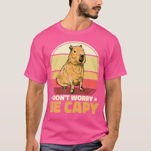 心配しないでケイピキャピバラ Tシャツ (正面)