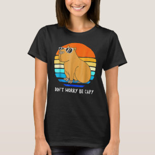 心配しないでケイピー – カピバラヴィンテージレトロ Tシャツ
