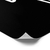 心配しないでヒッピーおもしろいボーンプンダークBG ポスター (角)