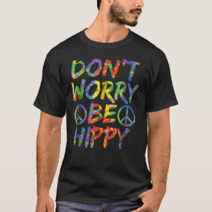 心配しないでヒッピーSplash絵を描 Soul Hippie Tシャツ