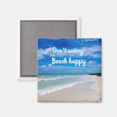 心配しないでビーチハッピーマグネット マグネット (正面/裏面)