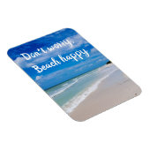 心配しないでビーチ幸せ マグネット (右側)