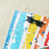 心配しないでビールハッピービーチタオル ビーチタオル (インサイチュ)