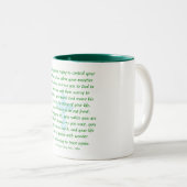 心配しないで下さい-マグを祈り、見て下さい ツートーンマグカップ (正面右)