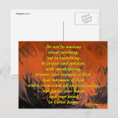 心配しないで下さい(踊りの炎) -郵便はがきあないで下さい ポストカード (正面/裏面)