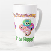 心配しないで幸せになる カフェラテマグ (右アングル)