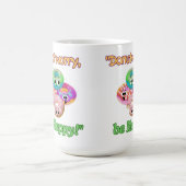 心配しないで幸せになる コーヒーマグカップ (中央)