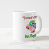 心配しないで幸せになる ジャンボコーヒーマグカップ (正面右)