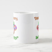 心配しないで幸せになる ジャンボコーヒーマグカップ (正面)