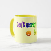 心配しないで幸せになれ！マグ マグカップ (正面左)