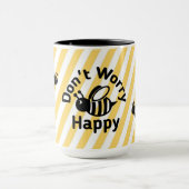 心配しないで幸せ マグカップ (中央)