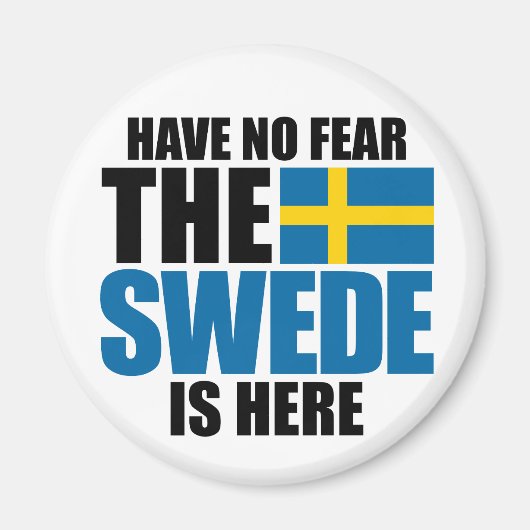 心配しないで汗が出た マグネット (正面)