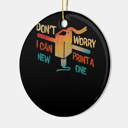 心配しないで私は新しい1つの3D印刷まちプリントすることができます セラミックオーナメント (左)