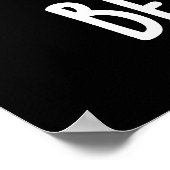 心配しないで髪の毛をピーおもしろいパンプンダークBG ポスター (角)