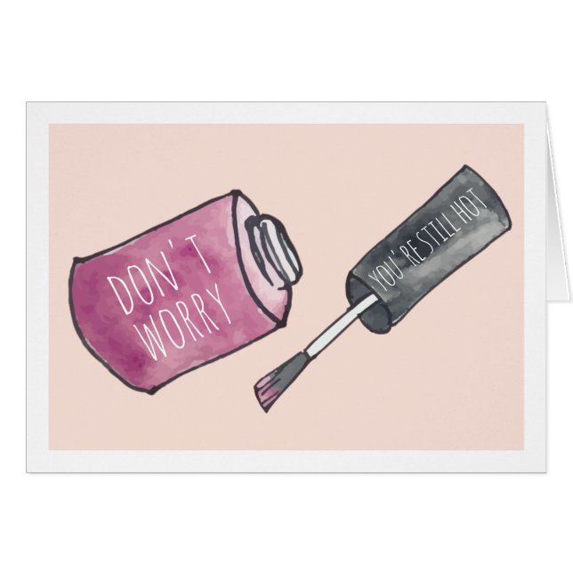 心配しないで、あなたはまだ暑い | 誕生日挨拶 (正面横)