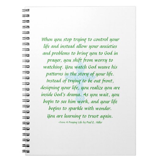 心配しないで – ノートブ祈ックックを見る ノートブック (正面)