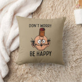 心配しないで、ハッピーフーリガン装飾用クッション クッション (ブランケット)