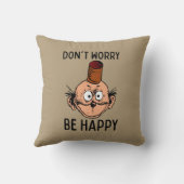 心配しないで、ハッピーフーリガン装飾用クッション クッション (裏面)