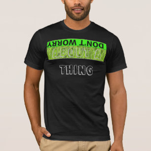 心配しないで ハッピー アート プリント Tシャツ