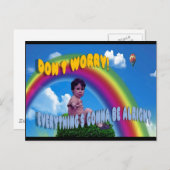 心配しないで！全てはうまくいくよ ポストカード (正面/裏面)