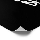 心配しないビーチハッピーおもしろいサマープンダークBG ポスター (角)