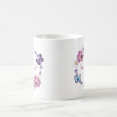 心配しない女性のキリスト教信仰バタフライバイブル コーヒーマグカップ (中央)