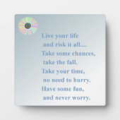 心配しない フォトプラーク (正面)