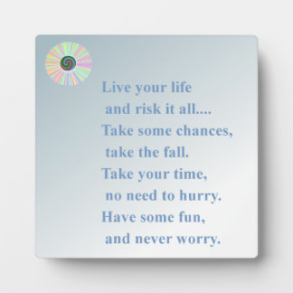 心配しない フォトプラーク