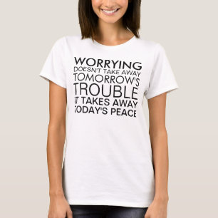 心配しな前向きい Tシャツ