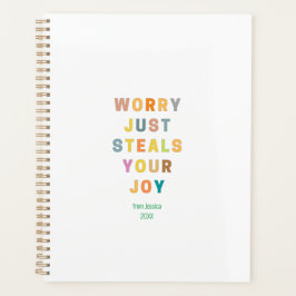 心配するだけで喜びは奪われる |宗教 プランナー手帳