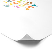 心配するだけで喜びは奪われる |宗教 ポスター (角)