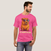 心配するなケイピカピバラ Tシャツ (正面フル)