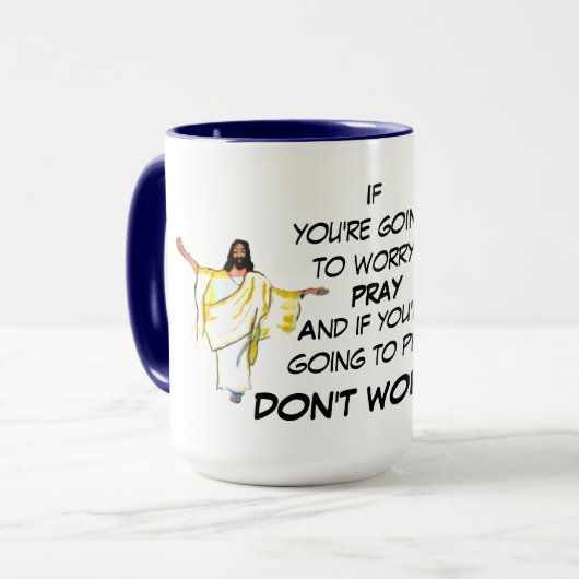 心配するな祈 マグカップ (正面左)