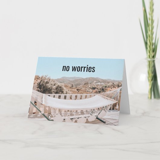 心配するな、お前の背中得を持っている – カード (正面)