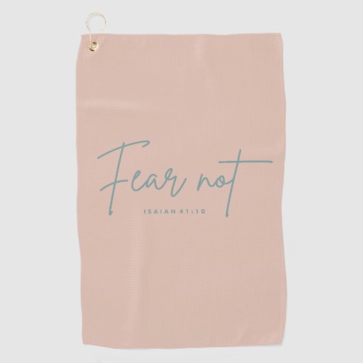 「心配するな」 イザヤ41:10 ゴルフタオル (正面)