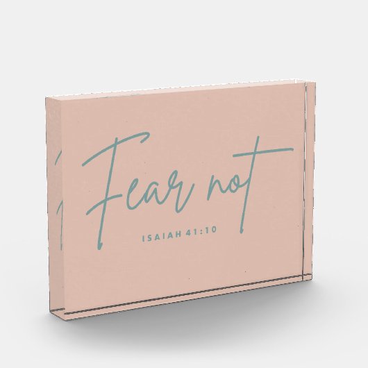 「心配するな」 イザヤ41:10 フォトブロック (左)