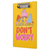 心配するな – カラフルかわいい クリップボード (左)