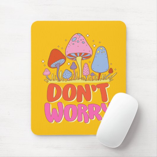 心配するな – カラフルかわいい マウスパッド (マウス)