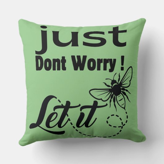 心配するな クッション (裏面)