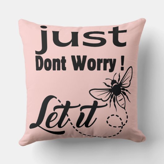 心配するな クッション (裏面)