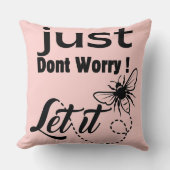 心配するな クッション (正面)