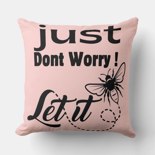 心配するな クッション (正面)