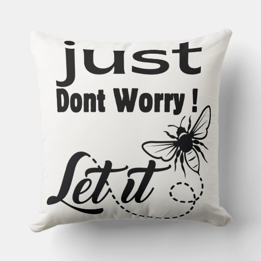 心配するな クッション (裏面)